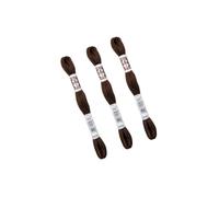 MYMERCERIE Lot de 3 échevettes 10m DMC Fil retors Mat Canevas Tapisserie 100% Coton Marron 2898