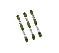 MYMERCERIE Lot de 3 échevettes 10m DMC Fil retors Mat Canevas Tapisserie 100% Coton Vert Kaki 2937