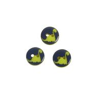 MYMERCERIE Lot de 6 Boutons 2 Trous Enfant Dinosaure 13mm - Taille 13mm