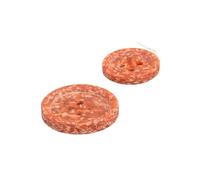 MYMERCERIE Lot de 6 Boutons écorces de Riz Orange Rouille - Taille 20mm