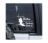 MYMKO Autocollant de fenêtre de voiture « From Now Until The Darkness Claims Us » - 15,2 cm - UV DTF - Résistant aux intempéries - Pour les amateurs de livres