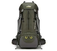 MYMM 50L Sacs à dos de randonnée,Travel Sac à Dos,idéal pour École, Trekking, Randonnée, Camping, Voyage, Pêche,Alpinisme ou Utilisation Quotidienne. Respirant Ultraléger Imperméable(Armée verte)