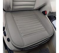 MYMM Coussin de siège, Protection des sièges d'auto, Confort et Respiration Four Seasons General PU Cuir Bambou Charcoal Intérieur de Voiture Respirant, Fournitures de Voiture (Gris, 2 Pcs)