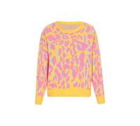 MYMO Pull-over 'Back To School' jaune foncé / menthe / rose, Taille XL