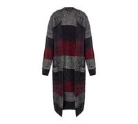 myMo ROCKS Cardigan gris chiné / rouge chiné / noir, Taille S