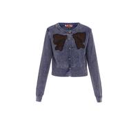 myMo ROCKS Cardigan indigo / marron / noir, Taille M-L