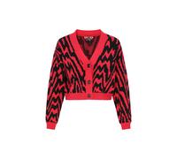 myMo ROCKS Cardigan rouge sang / noir, Taille M-L