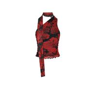 myMo ROCKS Haut 'Valentine's Day' rouge foncé / noir, Taille M