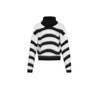 myMo ROCKS Pull-over noir / blanc, Taille M-L