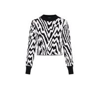 myMo ROCKS Pull-over noir / blanc, Taille M-L