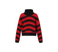 myMo ROCKS Pull-over rouge / noir, Taille XS-S