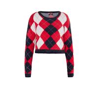 myMo ROCKS Pull-over rouge sang / noir / blanc, Taille L