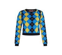 myMo ROCKS Pull-over 'Ucy' bleu / miel / noir / blanc, Taille L