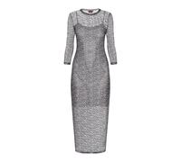 myMo ROCKS Robe 'Fashion Look' gris clair / blanc, Taille 42