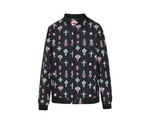 myMo ROCKS Veste mi-saison bleu / vert / rose / noir, Taille XS