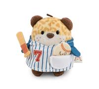 mymochi 62908 Set Peluche léopard Ichiro 8 cm, avec Balle de Baseball et Costume de Baseball, dans Un Coffret Cadeau, 8,5 x 6,5 x 10 cm, Beige, Design Kawaii, Douillette, pour Enfants et Adultes