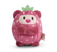 MYMOCHI Peluche Ours Nomo Fraise 5cm Rose - Peluche Douce, Mignonne Peluche à câliner, pour Jouer, pour Enfants et Adultes, Une Excellente idée de Cadeau