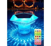 MYMULIKE Doseur Flottant pour Piscine - pour tablettes de Chlore de 8 cm - Grand doseur de Chlore pour Piscine avec éclairage de Piscine - Doseur de Chlore de Piscine - Distributeur de Chlore