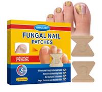 MYMULIKE Fungal Nail Patches, 28 Pansements Patch Mycose Ongles des Pieds, Réparation Mycose Ongle Pied Puissant, Quick and Effective Nails Repair for Damaged Nails Ongle Jaune Réparation