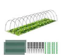 MYMULIKE Lot de 60 Tunnels de Culture pour Carrés Potagers, Arceaux de Tunnel de Plantes, Kit de 12 Arceaux de Jardin en Fibre de Verre, Arceaux de Serre pour Légumes, Fleurs et Fruits