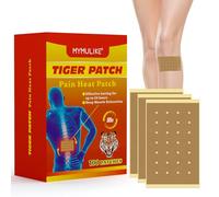 MYMULIKE Patch Baume du Tigre, 100Pcs Patch Anti Douleur, pour Soulager la Douleur à Action Rapide et Soulagement de Longue Durée Douleur Musculaire pour le Genou, Patches Chauffant dos, le Cou