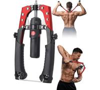 Mymus Coreflex Twister Pro, Équipement d'entraînement Thoracique à Puissance hydraulique, 22-440 lbs, entraîneur Thoracique avec Roue à Rouleaux,pour l'entraînement du Bras, de la Poitrine et du Red