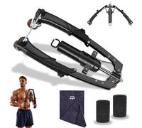 Mymus CoreFlexs Pro, All-in-One Adjustable Hydraulic Arm Exerciser Bar, Hydraulic Power Chest Press Machine, ABS and Upper Body Fitness Equipment for Home Gym Workout (Black)