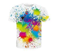 Mymyguoe Arc-en-ciel T-shirt Hommes Rainbow T-shirts Chemise colorée Hommes T-shirts drôles surdimensionnés pour hommes Drapeau Gay LGBTQ T-shirt Pride Shirt LGBT Fierté Multicolore Gay CSD T-shirt