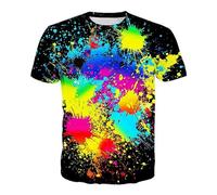 Mymyguoe Arc-en-ciel T-shirt Hommes Rainbow T-shirts Chemise colorée Hommes T-shirts drôles surdimensionnés pour hommes Drapeau Gay LGBTQ T-shirt Pride Shirt LGBT Fierté Multicolore Gay CSD T-shirt