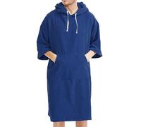 Mymyguoe Peignoir à capuche pour homme - En microfibre - Séchage rapide - Serviette de plage - Cape de bain - Serviette de bain - Serviette à capuche - Poncho de surf - Poncho de plage