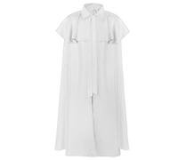 Mymyguoe Robe pour homme - Costume de moine prêtre - Veste d'hiver - Trench - Avec capuche - Pour Halloween, Renaissance, Carnaval, Steampunk, Pape, Tunique, Blanc., XL