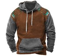 Mymyguoe Viking Sweat à capuche pour homme Automne Hiver Pull à capuche Viking Manches longues Imprimé Sweat à capuche Costume de pirate médiéval Sweatshirts avec capuche Pull d'hiver, a, XXL