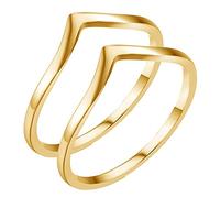MYNENEY Bague de promesse simple et classique pointue en acier inoxydable pour femme, 5 UK, Acier inoxydable, Aucune pierre précieuse