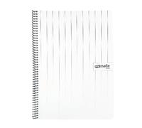 Mynote Flex Lot de 80 feuilles lignées à spirales Blanc Format A4