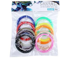 MYNT3D PLA 3D Stylo Filament Recharge 10-Pièce Paquet