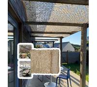 MyNvy 210D Reinforced Camouflage Net, Camouflage Shade Sail, Outdoor Shade Net, Sand Camouflage Net, Camouflage Shade Sail, Hunting Decoration，3x4m/9.8x13.1ft