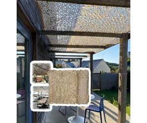 MyNvy 210D Reinforced Camouflage Net, Camouflage Shade Sail, Outdoor Shade Net, Sand Camouflage Net, Camouflage Shade Sail, Hunting Decoration，3x4m/9.8x13.1ft