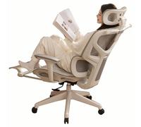 MyNvy Chaise de Bureau Ergonomique Chaise de Bureau Ergonomique Chaise Gaming Style Technologique avec Accoudoir Synchronisé Hauteur Réglable Dossier Claire-Voie(Color:a,Size:)