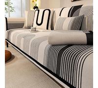 MyNvy Housse de canapé Housses de canapé en Chenille lavables Nouvelles Housses de Coussin de canapé,Housse de canapé antidérapante 1 2 3 Places pour canapé(Color:a,Size:90 * 160cm)