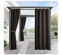 MyNvy rideaux pergola exterieur Rideaux D'extérieur,Rideau pour Pergola Imperméable,Rideau Exterieur pour Terrasse Rideau Pare-Soleil pour Balcon, errasse,Porche,Pergola,Belvédère(Color:g,Size:2*2.7m)