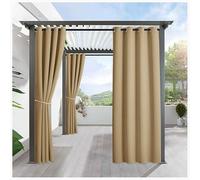 MyNvy rideaux pergola exterieur Rideaux D'extérieur,Rideau pour Pergola Imperméable,Rideau Exterieur pour Terrasse Rideau Pare-Soleil pour Balcon, errasse,Porche,Pergola,Belvédère(Color:f,Size:2*2.7m)