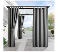 MyNvy rideaux pergola exterieur Rideaux D'extérieur,Rideau pour Pergola Imperméable,Rideau Exterieur pour Terrasse Rideau Pare-Soleil pour Balcon, errasse,Porche,Pergola,Belvédère(Color:i,Size:2*2.7m)