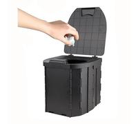 MyNvy WC Portable Toilettes de Camping Portables Pliables pour Adultes,Pot Porta avec Sac Poubelle épais Noir pour Urgence en Plein air,Sac à Bagages étanche, randonnée, Voiture(Color:a,Size:)