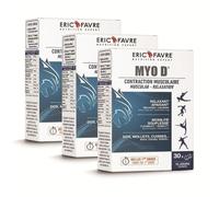 MYO D COMPRIMES - DECONTRACTANT MUSCULAIRE - Décontraction Musculaire - Souplesse & Mobilité - Apaisant, Relaxant Pour Muscles Dos, Mollets, Cuisses - Lot de 3 x 30 Comprimés - Eric Favre