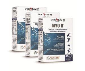 MYO D COMPRIMES - DECONTRACTANT MUSCULAIRE - Décontraction Musculaire - Souplesse & Mobilité - Apaisant, Relaxant Pour Muscles Dos, Mollets, Cuisses - Lot de 3 x 30 Comprimés - Eric Favre