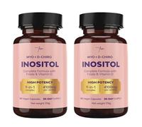 Myo-Inositol et D-Chiro Inositol SOPK 4100MG Gélules Véganes - Fonction Métabolique, Équilibre Hormonal et Bien-Être Psychologique - 9-en-1, Folate 5-MTHF, Chrome, Zinc, Vitamine B6, B12 & D3