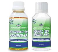MYOC Combo Pack : Polysorbate 80-120 ml / 4.05 fl oz & Germall Plus | 60 ml / 2 fl oz - Base émulsifiante Naturellement préservée
