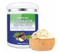 Myoc Sheabutter - Kosmetikqualität | Unraffinierte, natürliche Butter für Hautpflege, Haarpflege und DIY-Formulierungen | Ideal für Cremes, Balsame, Lotionen und Körperbutter - 500 g