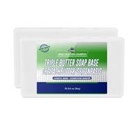 MYOC Triple base de savon au beurre | Beurre de karité, de cacao et de coco | Base de fusion et de coulée pour la fabrication de savon DIY | 2000 g