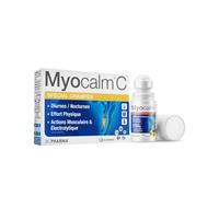 MYOCALM CONTRACTIONS ROLL ON ET COMPRIME | Solution pour Contractions Musculaires au Dos, Lombaires, et Cervicales | Prévention et Soulagement Efficaces| Flacon de 100ml et boîte de 30 caps | 3CPHARMA